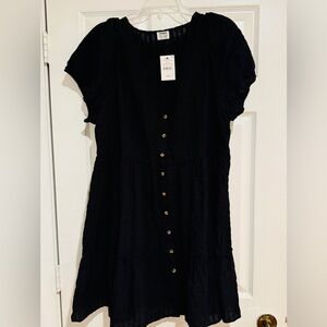 Cotton On Midnight Black Mini Dress